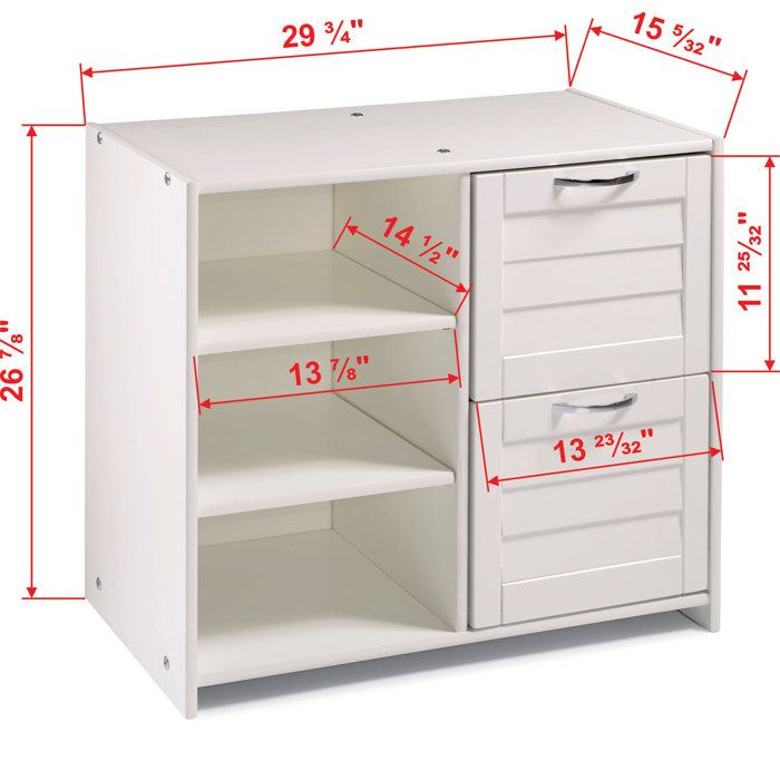 Harriet Bee Christenberry Twin Solid Wood Loft Bed with Bookcase by
